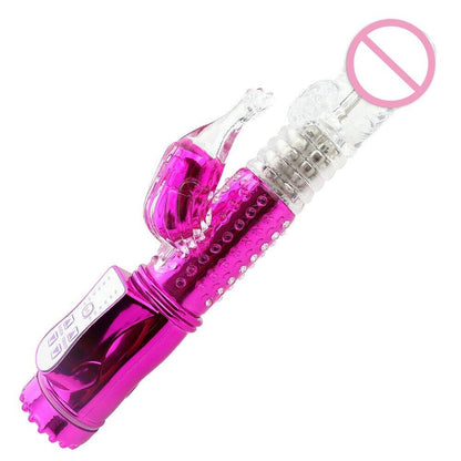 USB Rechargeable Rabbit Vibrator - Clit-Stimulating Ears, Oscillating Head