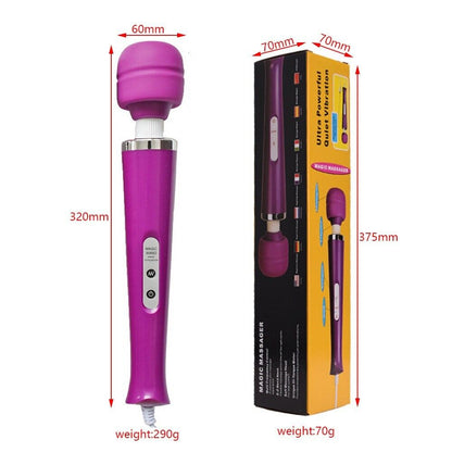 Adult Vibrating Massager - Tailored Pleasure in Black, White, Pink or Purple