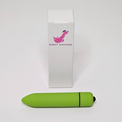 Kinky Chicken Intense Bullet Vibrator - 10 Speeds, Waterproof, Free Battery