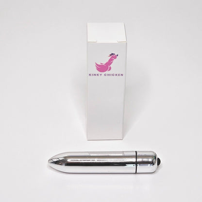 Kinky Chicken Intense Bullet Vibrator - 10 Speeds, Waterproof, Free Battery