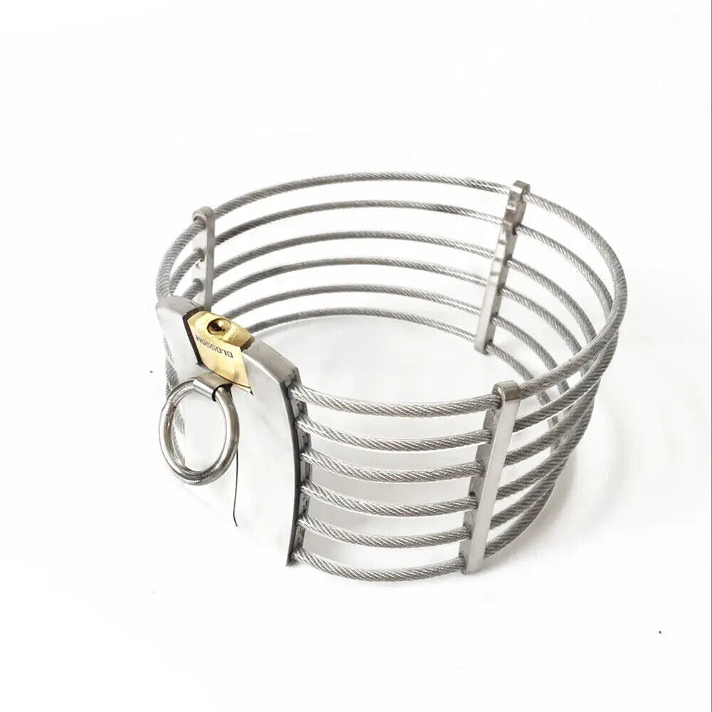 Stainless Steel Bondage Collar with O-Ring for Women