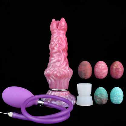 Exotic Ovipositor Egg-Laying Dildo – Unique Alien Fantasy Toy with Eggs & Inflation Pump