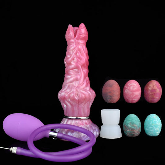 Egg-Laying Dildo – Unique Alien Fantasy Toy with Eggs & Inflation Pump