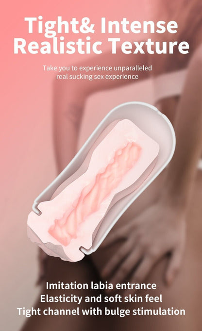 Men's Masturbation Cup - Tight Feel - Travel Size With Free Lube Sachet - "Travel Buddy"