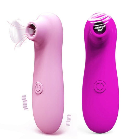 Clit Sucker - Sensual Stimulator | 10-Mode - Compact Elegance in Rose and Purple