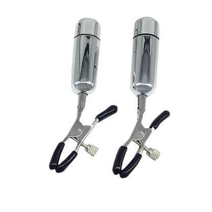 Vibrating Nipple Clamps - Adjustable  - Explore Sensual Heights with Precision