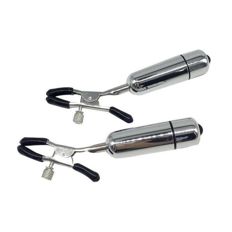 Vibrating Nipple Clamps - Adjustable  - Explore Sensual Heights with Precision