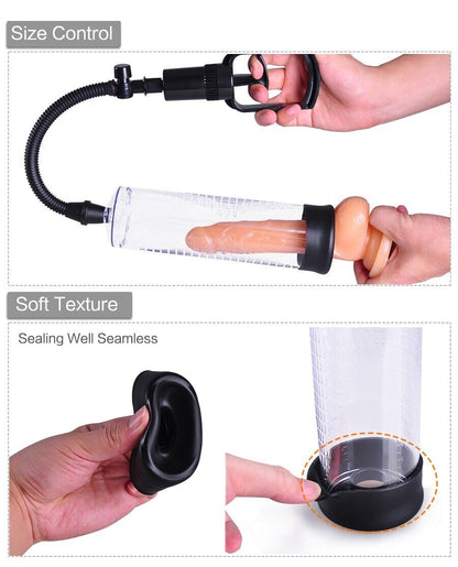 Kinky Chicken Essentials - Manual Penis Pump for Size, Strength, and Stamina