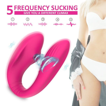 Women's Clitoral Stimulator - Vibration & Sucking Modes - Remote Controlled