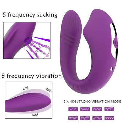 Women's Clitoral Stimulator - Vibration & Sucking Modes - Remote Controlled