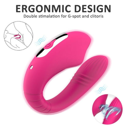 Women's Clitoral Stimulator - Vibration & Sucking Modes - Remote Controlled