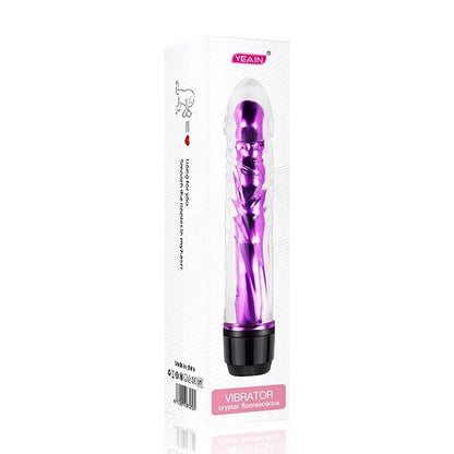 Transparent Dildo/Vibrator - Adjustable Intensity, 6-Inch Insertable