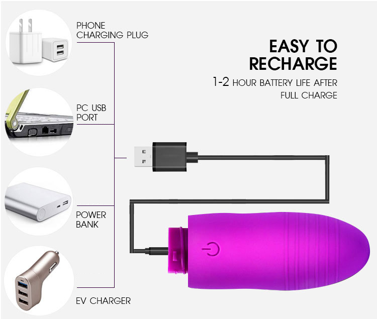 Remote Control Vibrating Egg - 10 Modes, USB Rechargeable