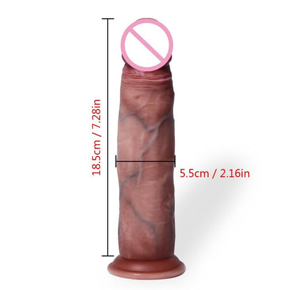 RealFeel Bliss - 7-Inch Dildo with Dual-Layered Skin and Foreskin Simulation