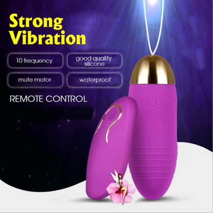 Remote Control Vibrating Egg - 10 Modes, USB Rechargeable