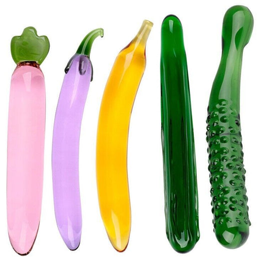 Crystal Vegetable Dildo Collection - Extremely Unique