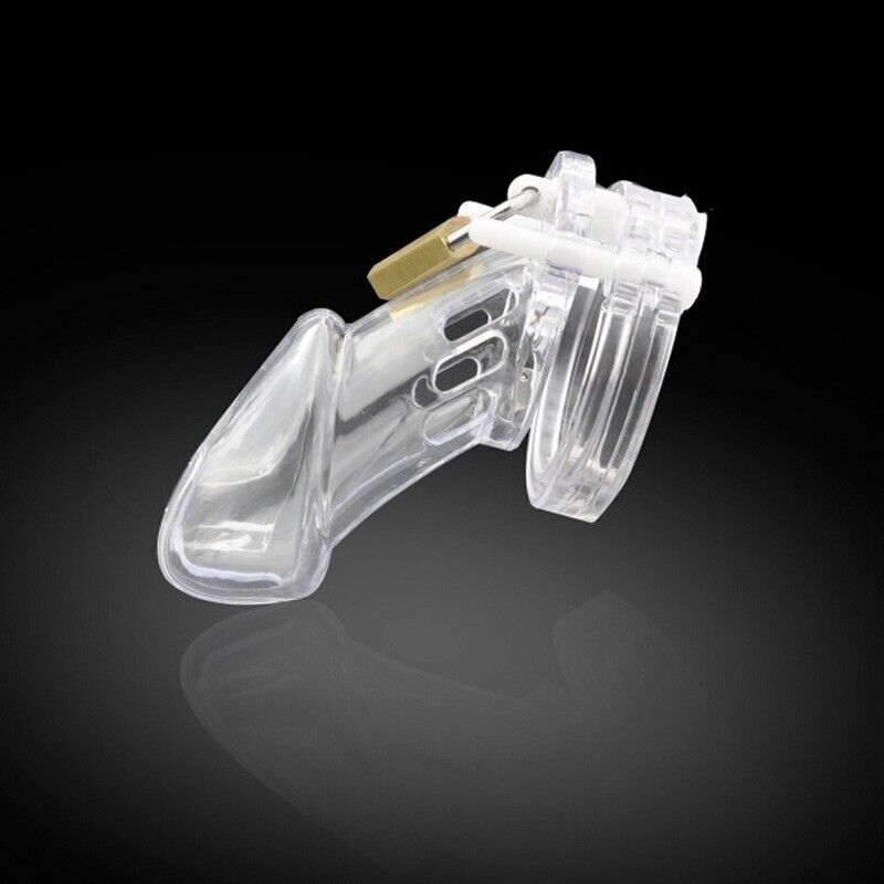 Crystal Captivation - Clear Male Chastity Cage with Lock - BDSM - Bondage Tool