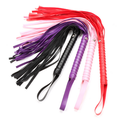 Dominance Unleashed - Strong Bondage Whips (Red, Black, Pink, or Purple)