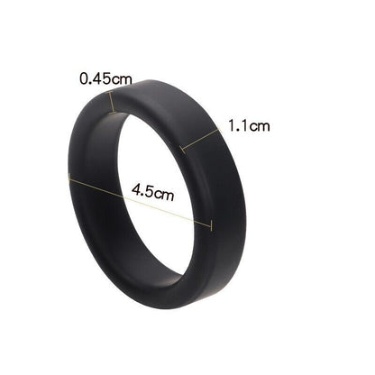 Dominion Strength - Premium Black Banded Penis Ring for Extended Pleasure