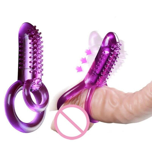 Pleasure Fusion - Vibrating Penis Ring with Clitoral Stimulation and Studs