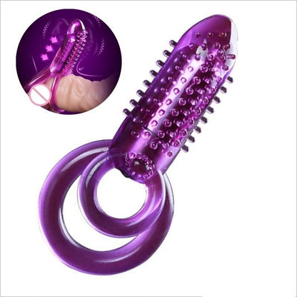 Pleasure Fusion - Vibrating Penis Ring with Clitoral Stimulation and Studs