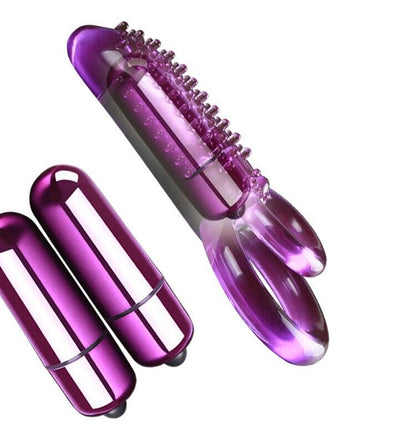 Pleasure Fusion - Vibrating Penis Ring with Clitoral Stimulation and Studs