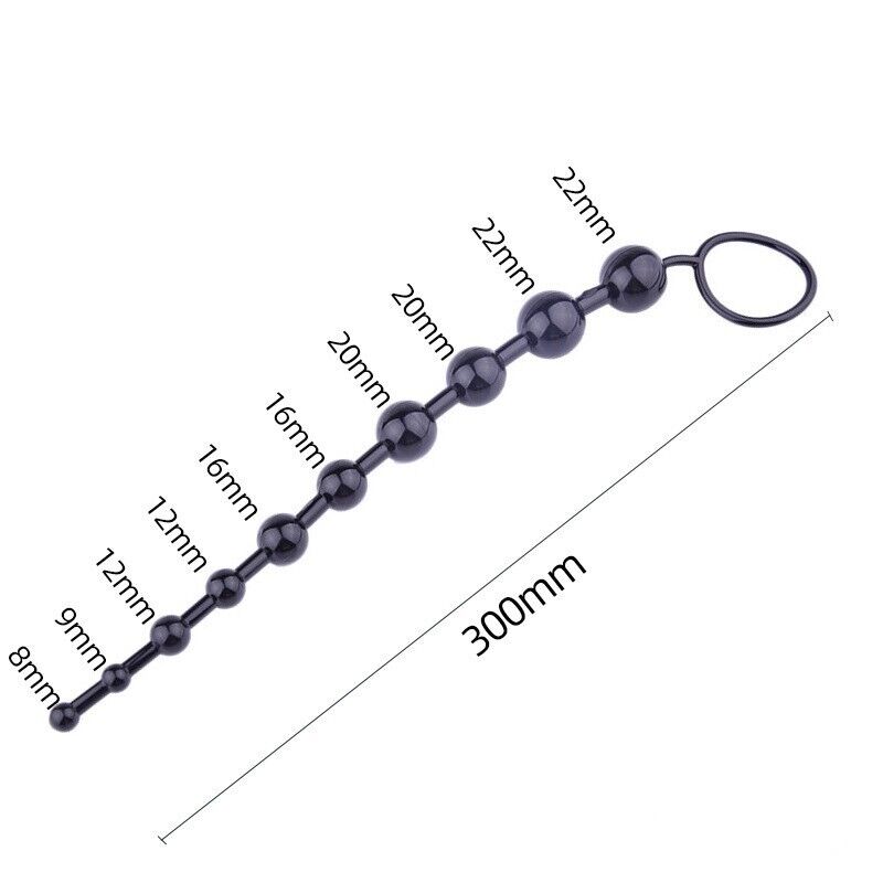 GradualGlow - 30cm Graduating Anal Bead Set - Gradual Training Sex Toy