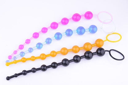 GradualGlow - 30cm Graduating Anal Bead Set - Gradual Training Sex Toy