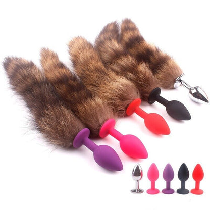 Wild Whimsy - Animal Tail Anal Plug for Playful Adventures - Cos Play - Roleplay