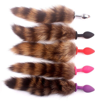 Wild Whimsy - Animal Tail Anal Plug for Playful Adventures - Cos Play - Roleplay