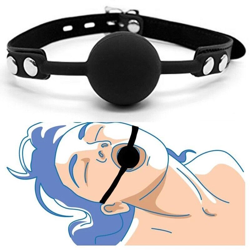 Silent Submission - Adjustable Bondage Ball Gag - Head Restraint - BDSM