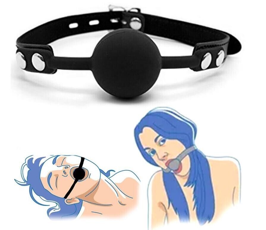 Silent Submission - Adjustable Bondage Ball Gag - Head Restraint - BDSM