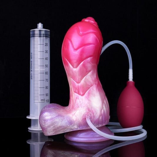 Peach Witch's Embrace - Alien-Like Bulbus Tip Fantasy Dildo - Squirting, Strapon