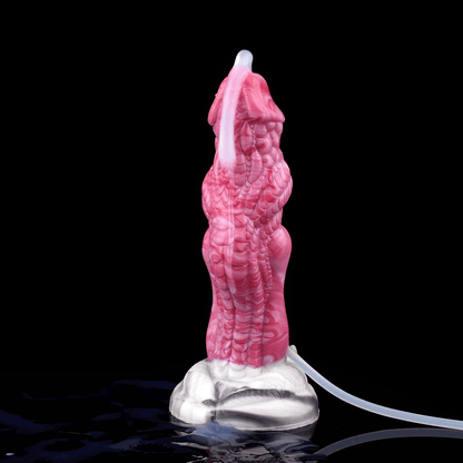 Cosmic Enigma - Fantasy Squirting Dildo with Injector, Hand Pump, Double Bulbs