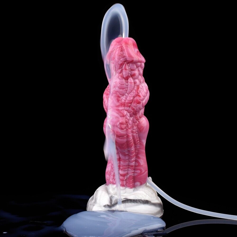 Cosmic Enigma - Fantasy Squirting Dildo with Injector, Hand Pump, Double Bulbs