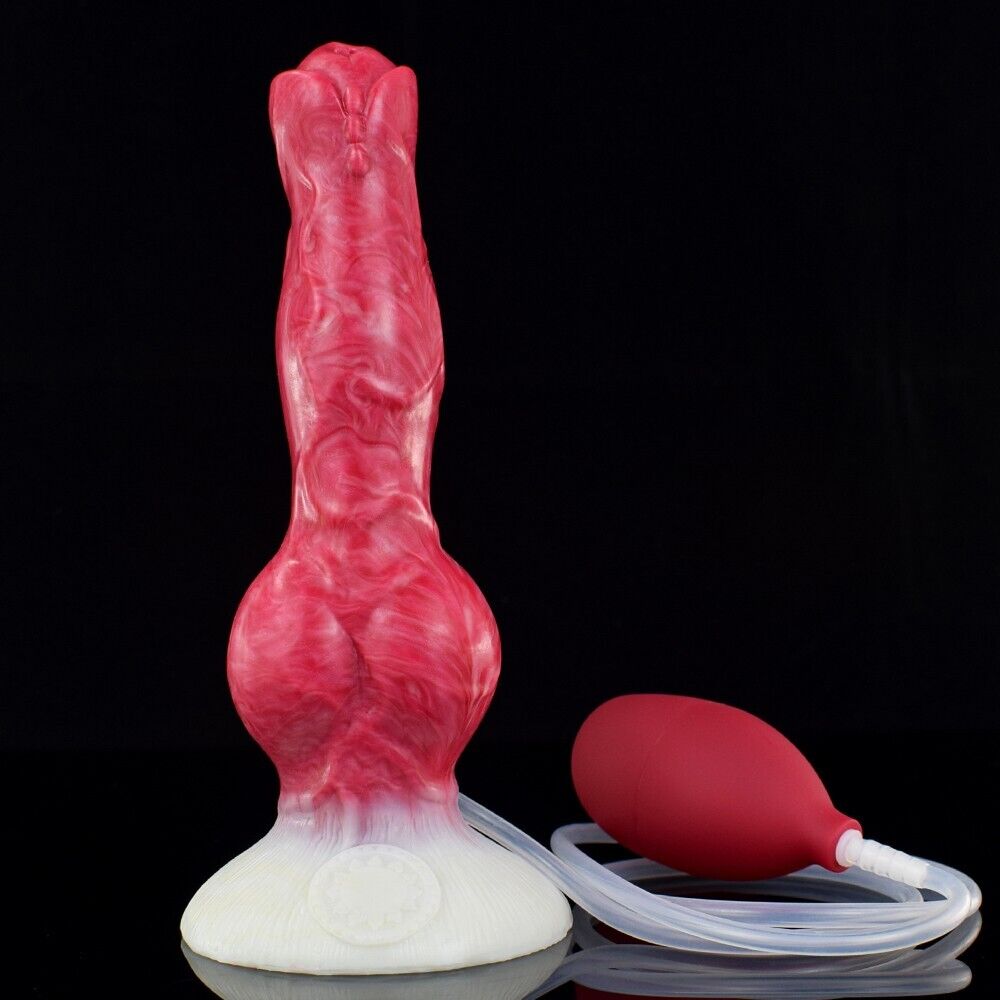 Hellfire Roar - Fantasy Squirting Dildo with Injector, Hand Pump, and Suction