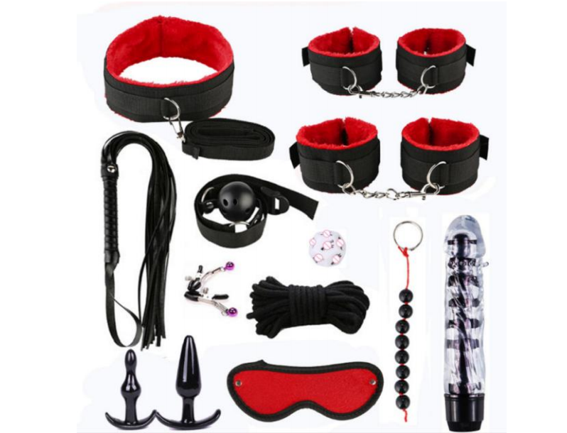 Complete Ecstasy - 13-Piece Bondage & BDSM Kit for Sensual Adventures